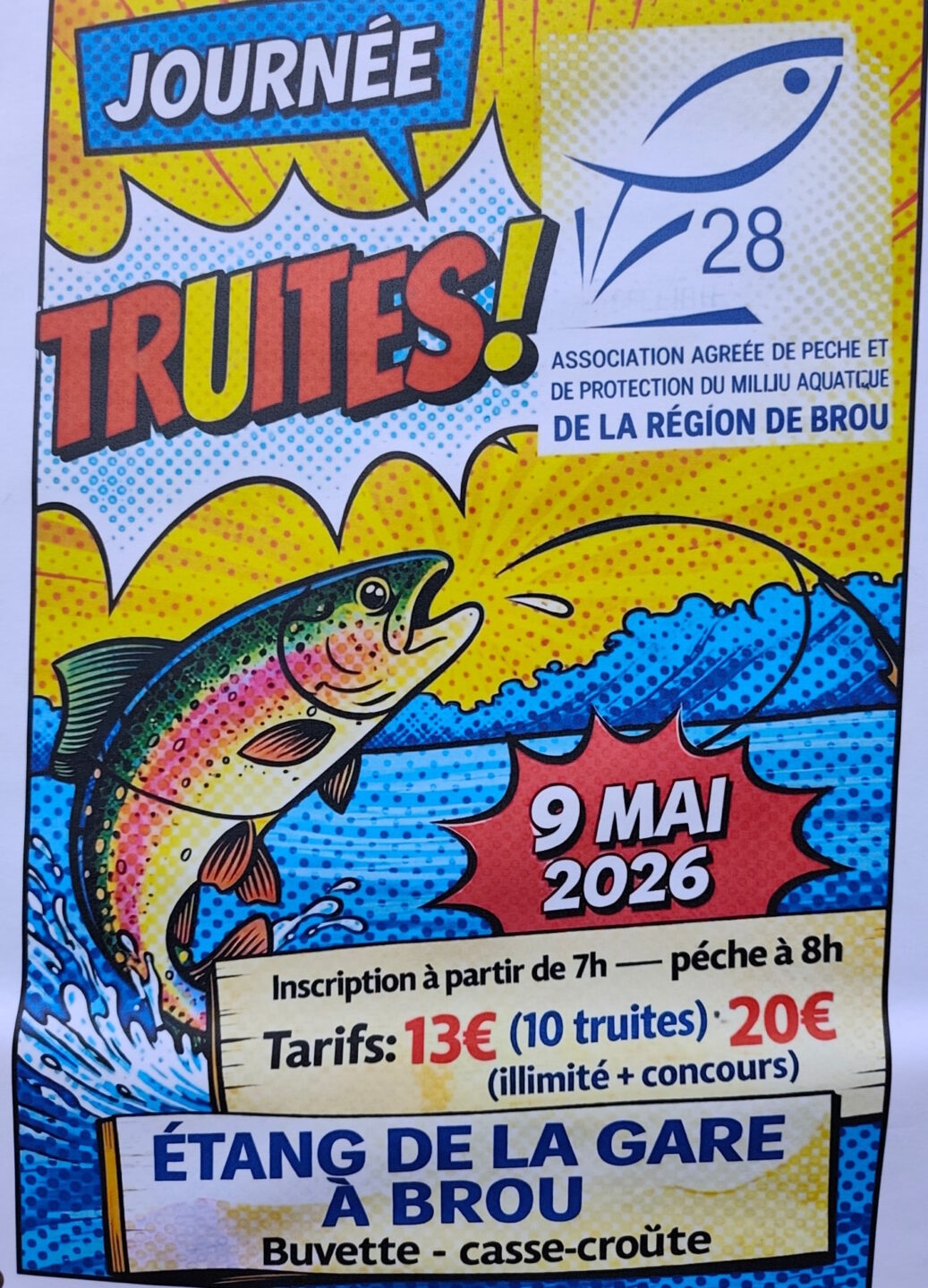 Pêche Journée Truites  Brou