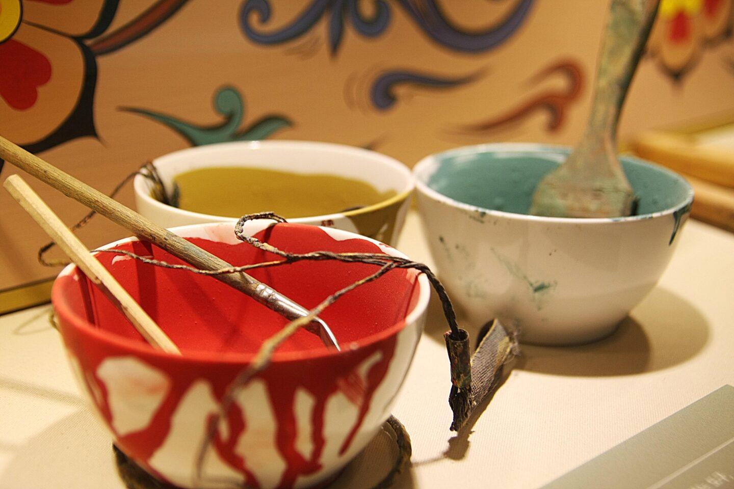 Peinture végétale avec l’association l’atelier des Loutres Saint Aulaye-Puymangou