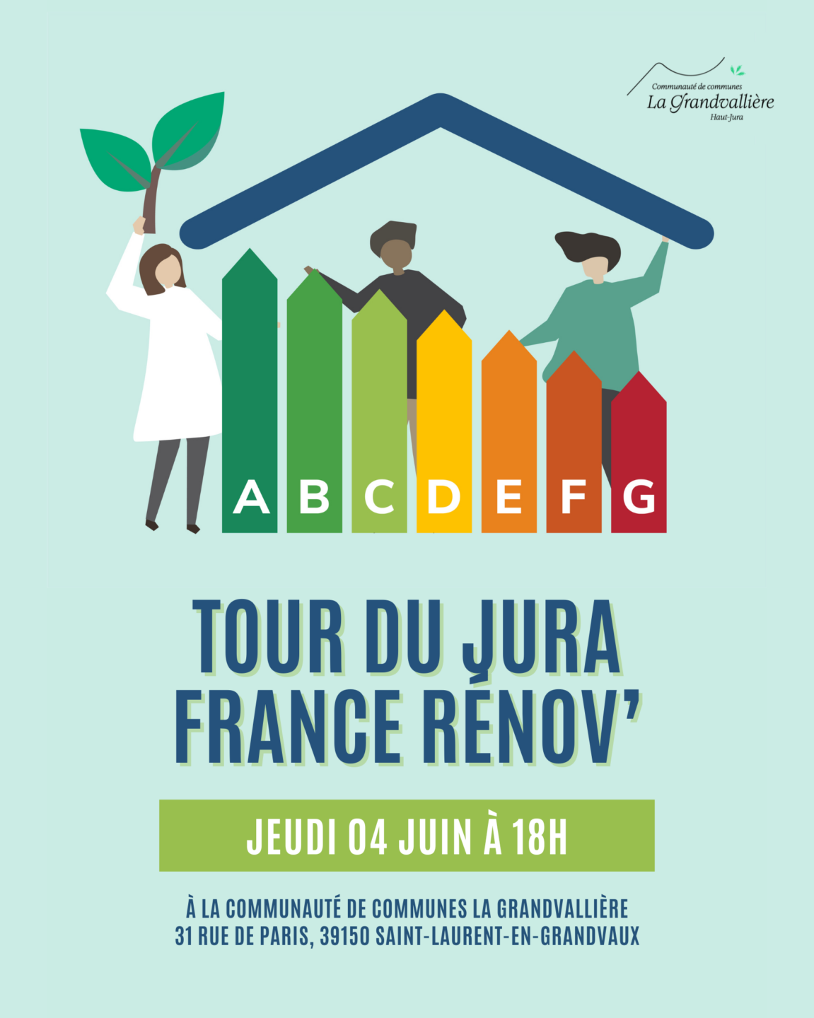 Permanence France Renov' par l'association AJENA 31 rue de Paris Saint-Laurent-en-Grandvaux 2026-06-04