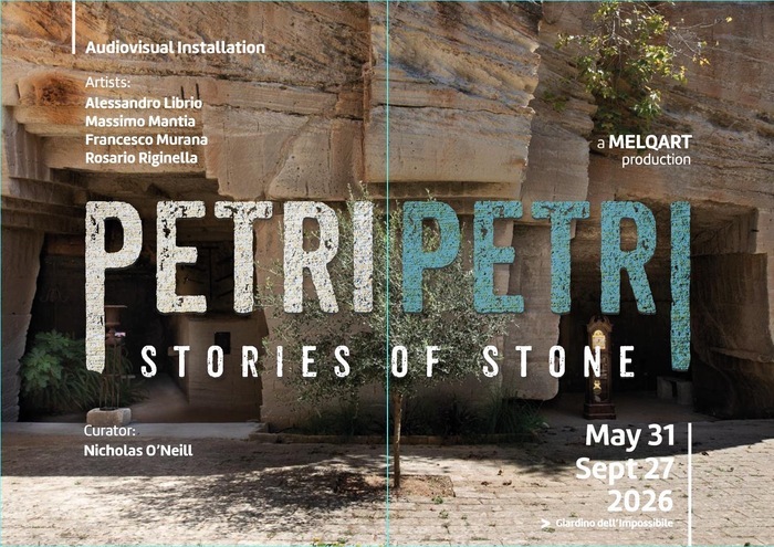 Petri Petri : installations vidéo sur le thème des mineurs de pierre de Favignana, Giardino dell’Impossibile, Favignana