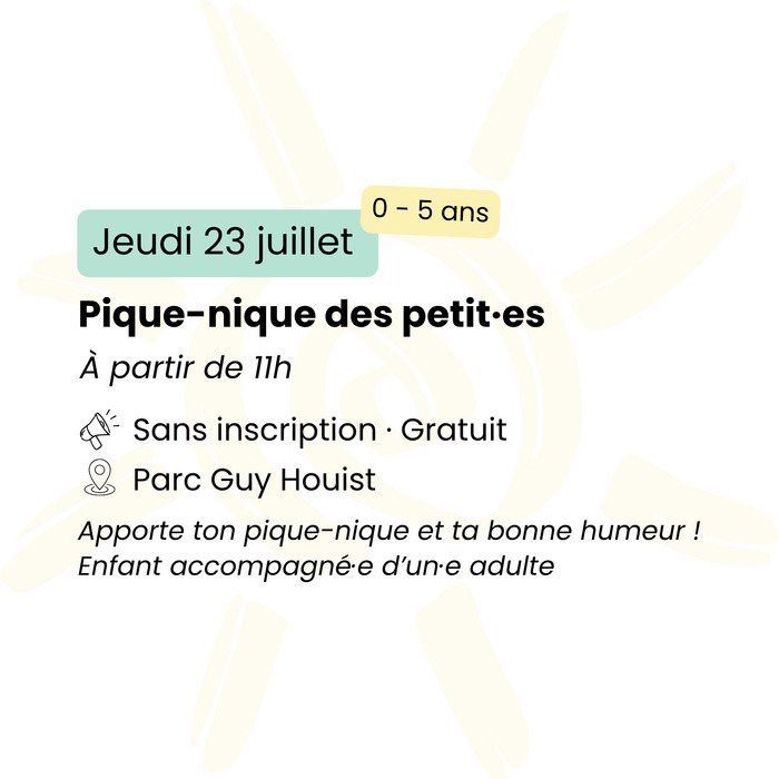 Pique-Nique des petit·es Square Guy Houist Rennes