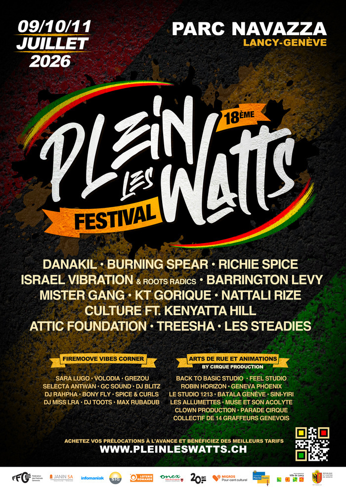 Plein-les-Watts Festival 2026, Parc Navazza-Oltramare, Genève