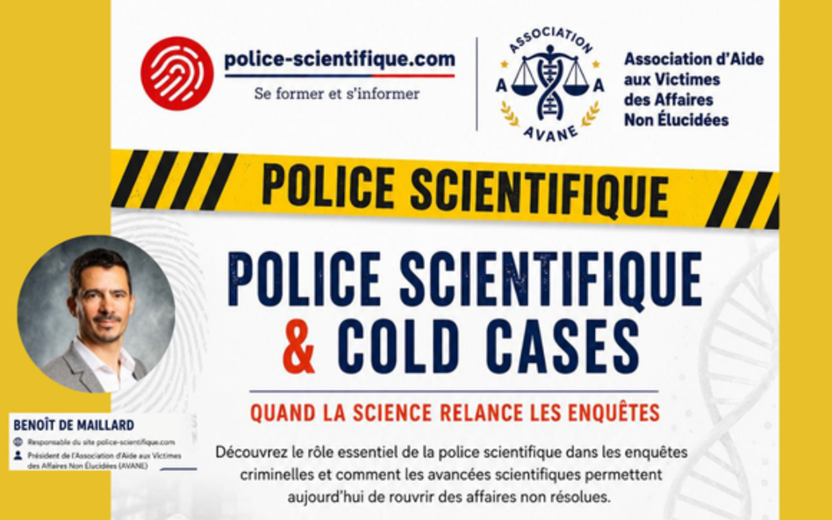 Police scientifique et cold case ! | Conférence de Benoît de Maillard Bibliothèque L’Heure joyeuse Paris