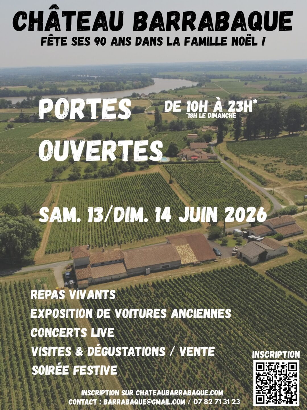 Portes Ouvertes Château Barrabaque fête ses 90 ans dans la famille Noël ! Fronsac