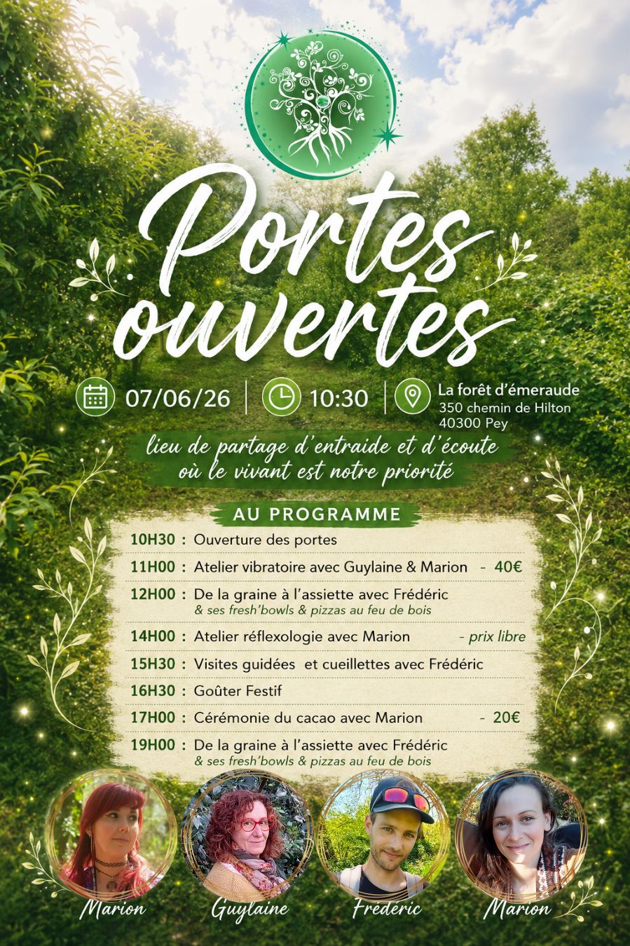 Portes ouvertes la Forêt d'Emeraude 350 Chemin de Hiton Pey 2026-06-07