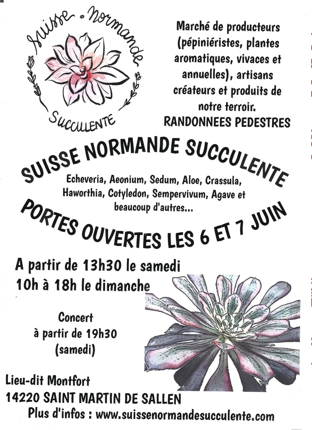 Portes ouvertes Suisse Normande Succulente  Thury-Harcourt-le-Hom