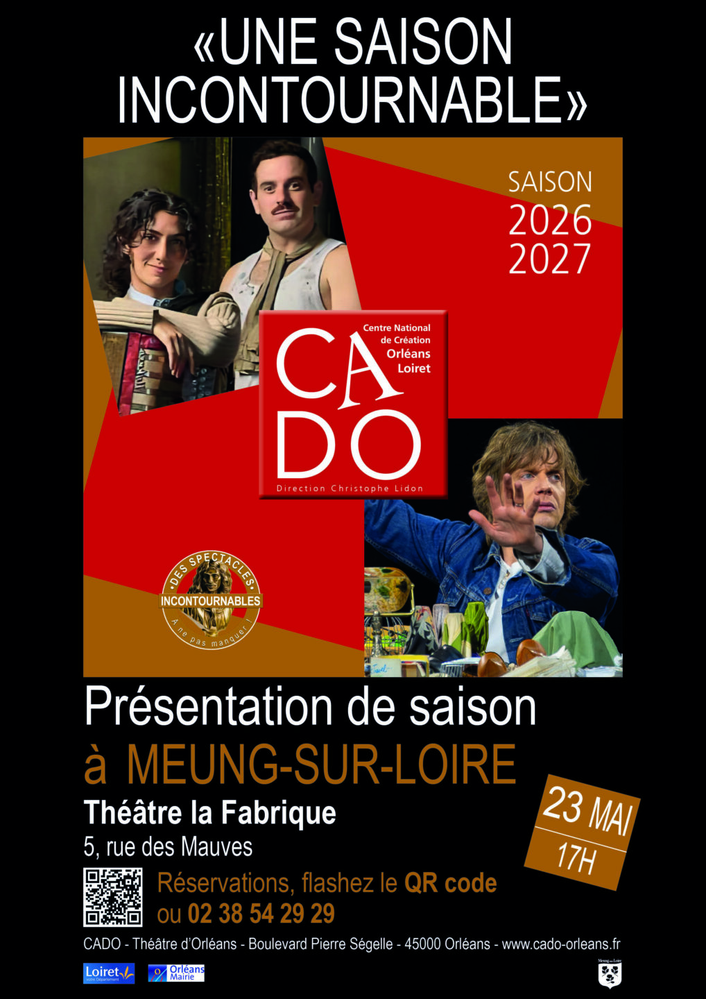 Présentation de saison du CADO Théâtre La Fabrique Meung-sur-Loire 2026-05-23