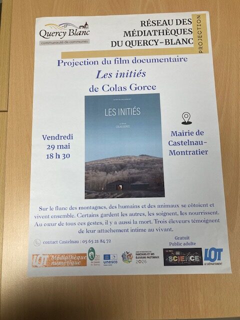 Projection du film documentaire Les initiés Castelnau Montratier-Sainte Alauzie