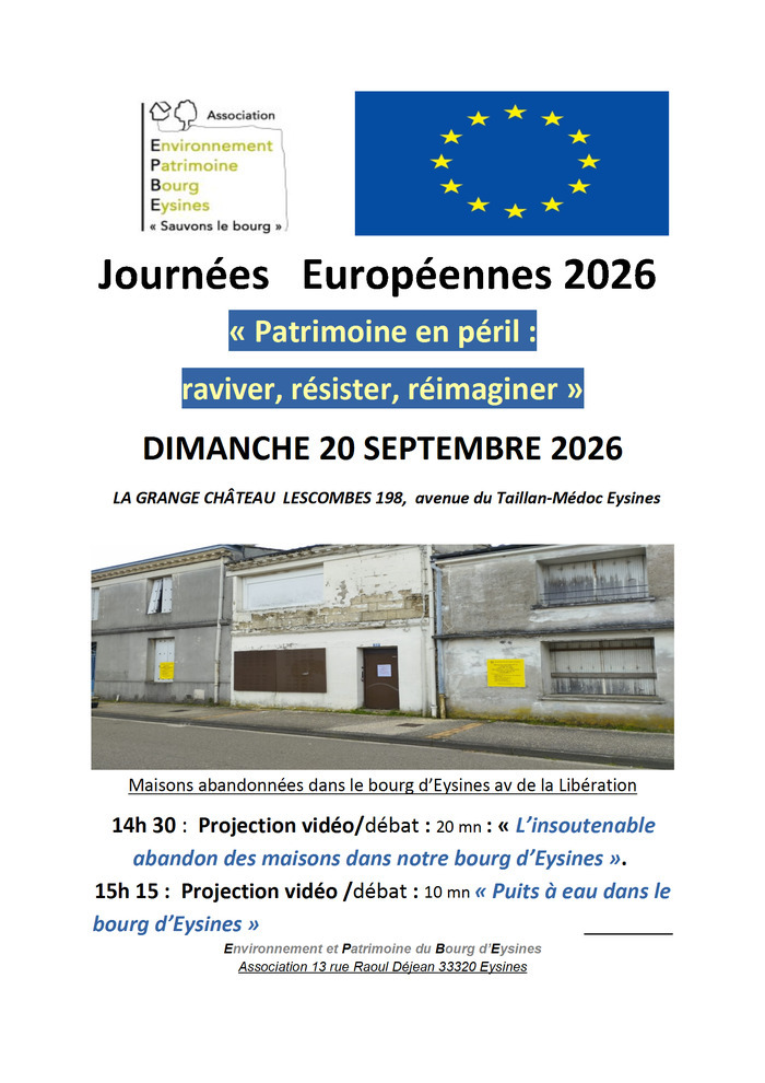 Projection : Patrimoine en péril