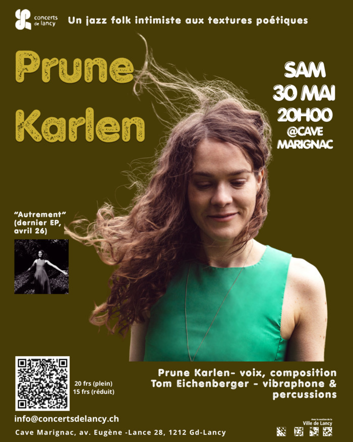 Prune Karlen, Cave Marignac, Genève