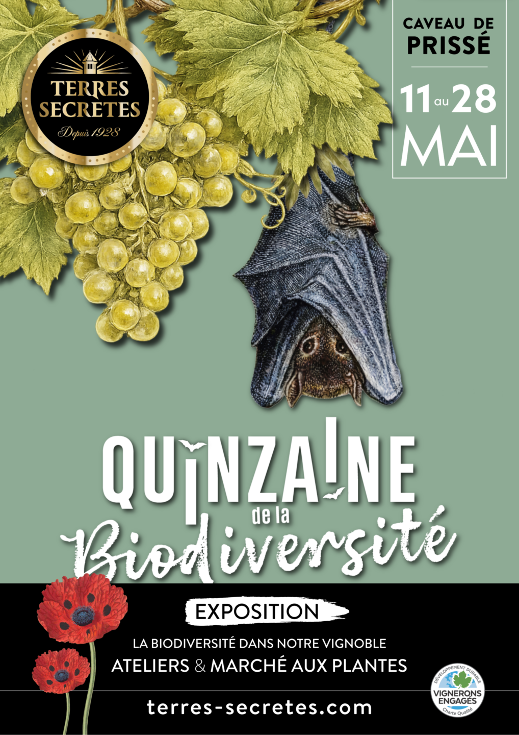 Quinzaine de la Biodiversité Vignerons des Terres Secrètes Prissé