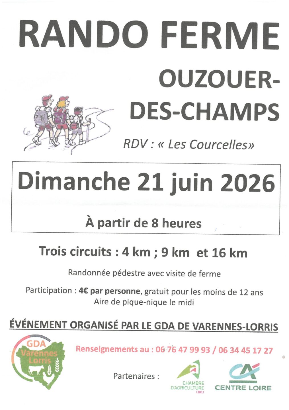 Rando ferme  Ouzouer-des-Champs