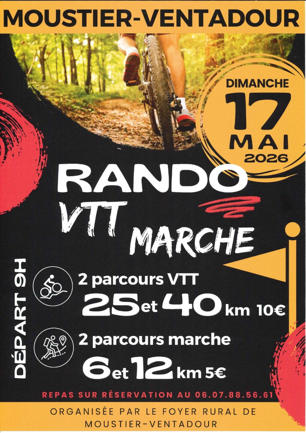 Rando VTT et marche  Moustier-Ventadour