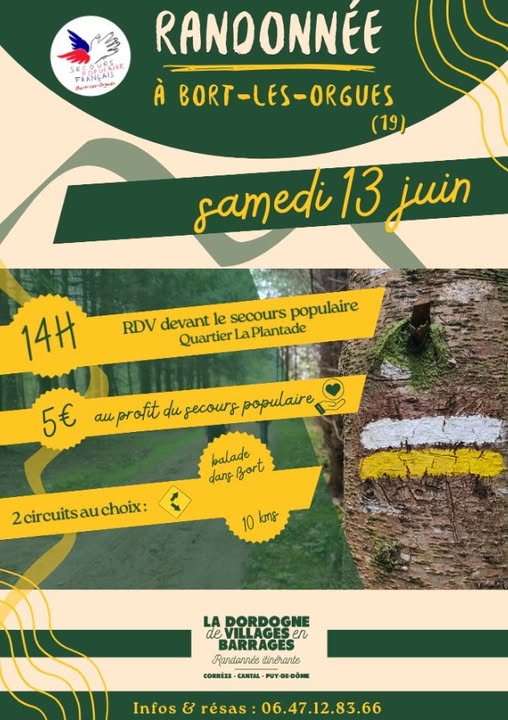 Randonnée Bort les Orgues Bort-les-Orgues