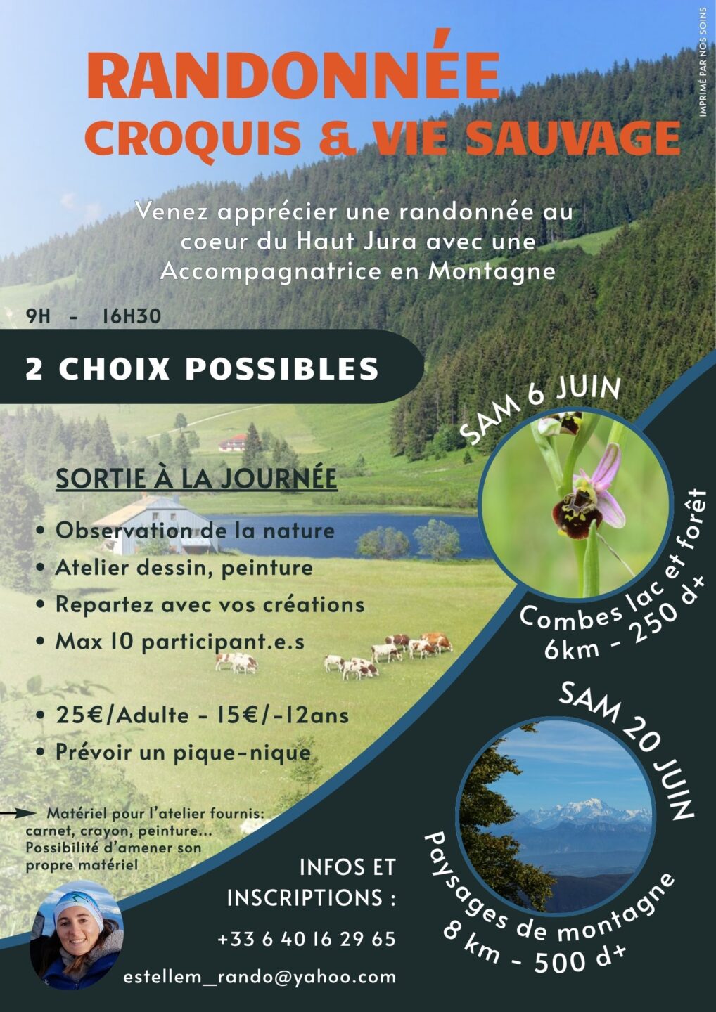 Randonnée Croquis et vie sauvage Route du Lac Lamoura