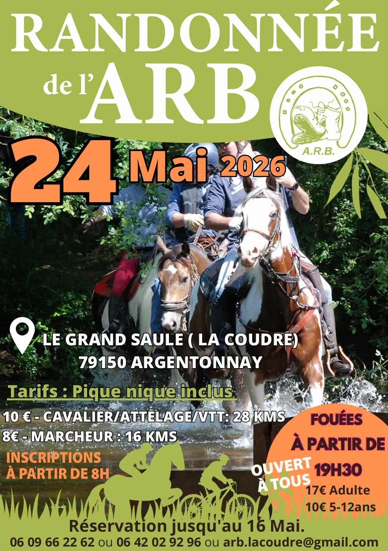 Randonnée de l'ARB LA COUDRE Argentonnay 2026-05-24