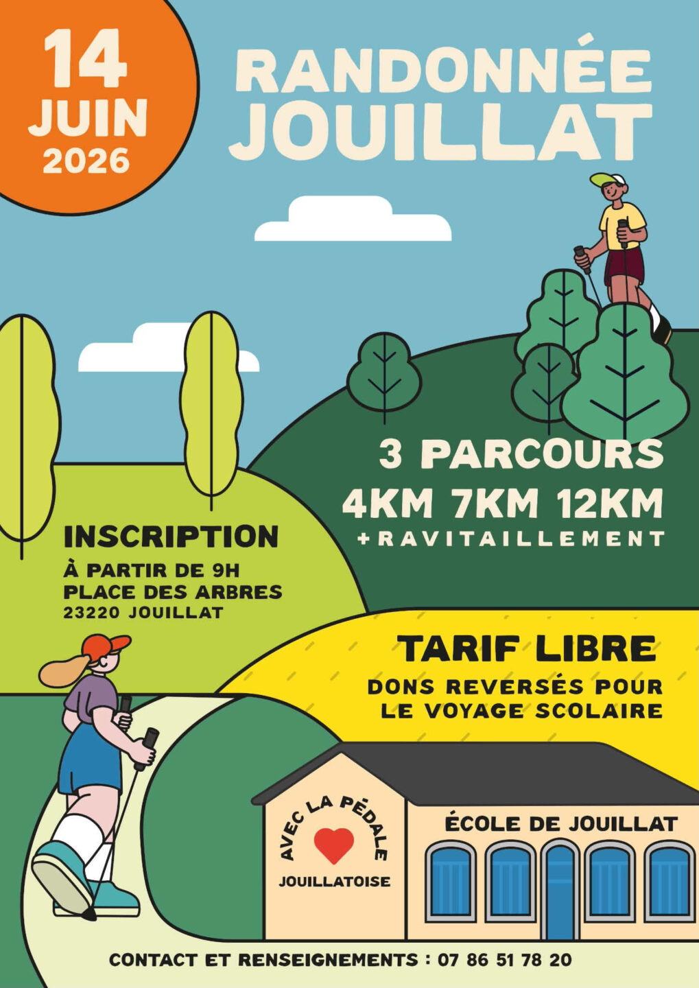 Randonnée Jouillat Place des Arbres Jouillat 2026-06-14