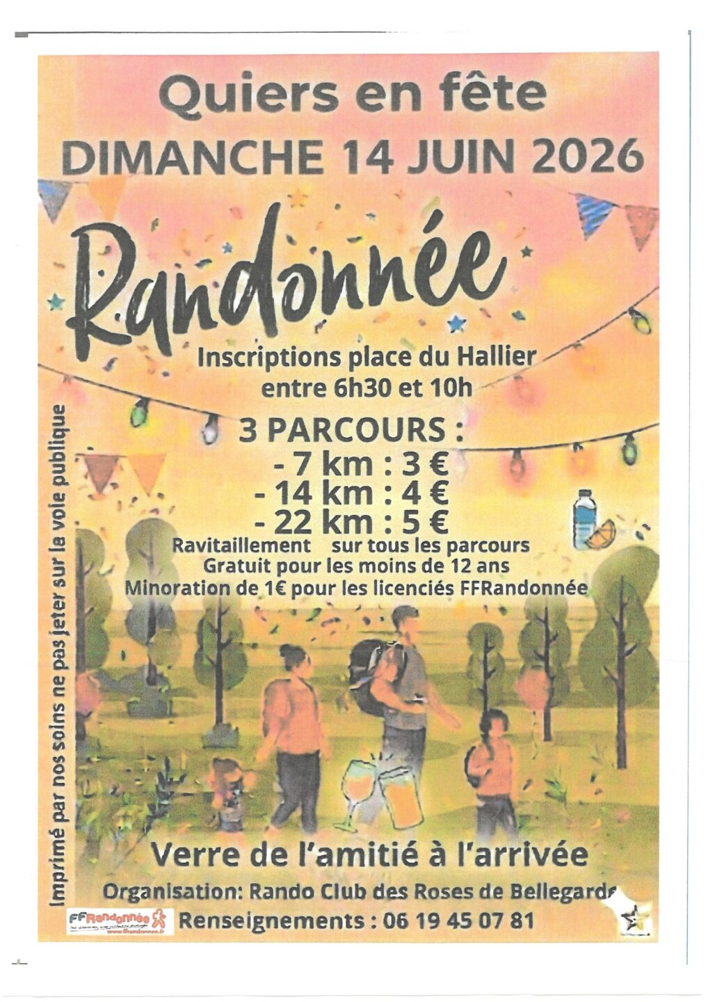 Randonnée  Quiers-sur-Bezonde