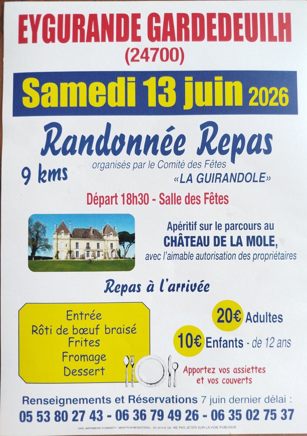 Randonnée-repas Eygurande-et-Gardedeuil