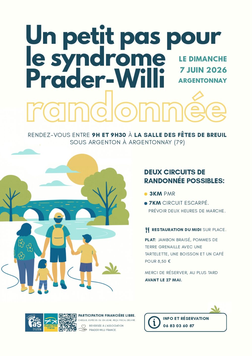 Randonnée Un petit pas pour le syndrome Prader-Willi Salle des fêtes Argentonnay