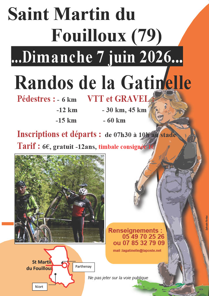 Randonnées de la Gatinelle à St Martin du Fouilloux Stade de Saint-Martin-du-Fouilloux Saint-Martin-du-Fouilloux 2026-06-07