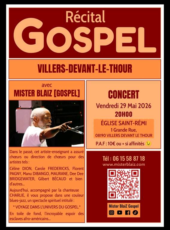 Récital Gospel  Villers-devant-le-Thour 2026-05-29