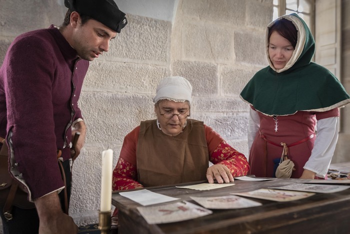 Reconstitution d'un scriptorium et d'un camp médiéval du XVe siècle. Cité paroissiale de Luxeuil-les-Bains Luxeuil-les-Bains