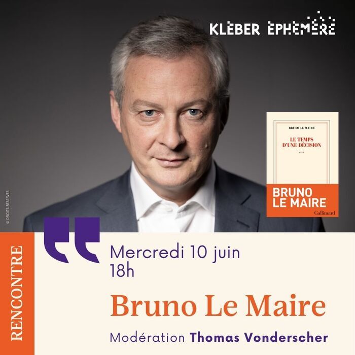 Rencontre avec Bruno Le Maire, Kléber, STRASBOURG