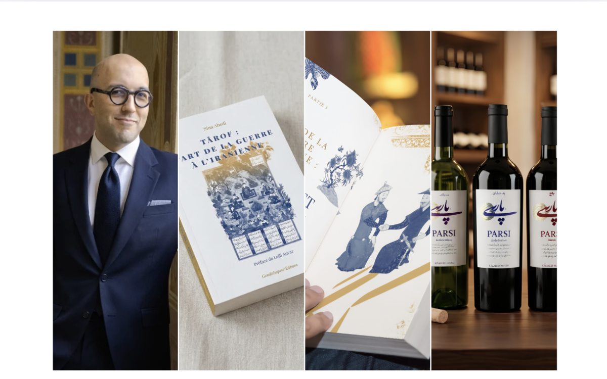 Rencontre-dédicace avec Sina Abedi : Târof, l’art de la guerre à l’iranienne Gilgamesh — bar à vin persan & salon culturel Paris