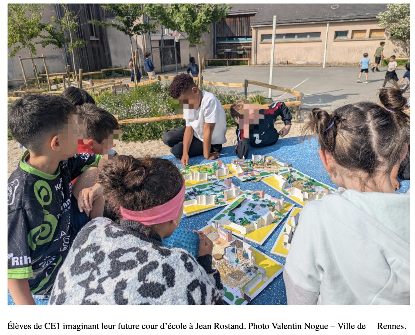 rennes amenagement ecole cour