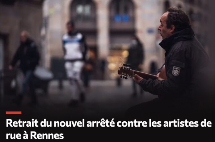 Rennes chanteur de rue