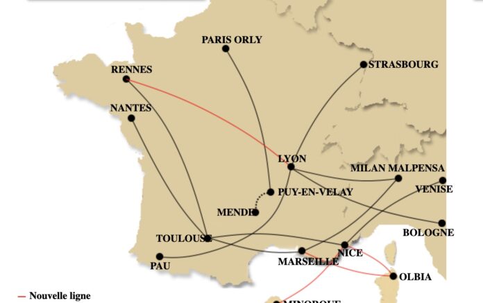 rennes lyon vol