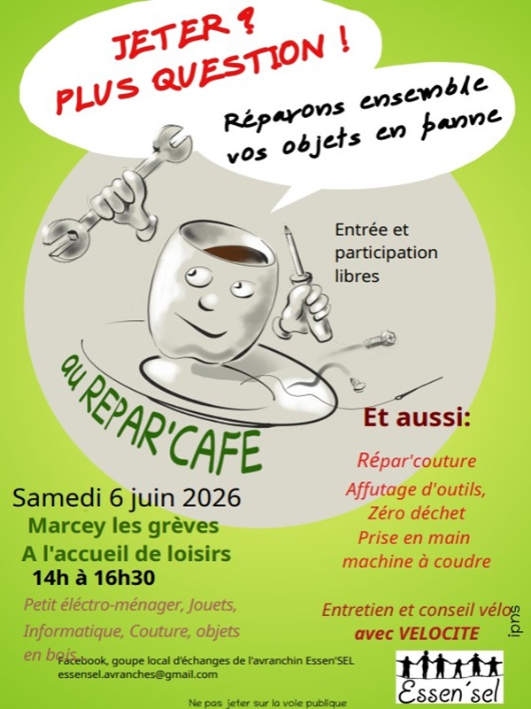 Répar’Café Accueil de loisirs Marcey-les-Grèves