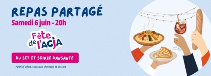 Repas à partagé - Fête de l'AGJA Gare Caudéran-Mérignac Bordeaux