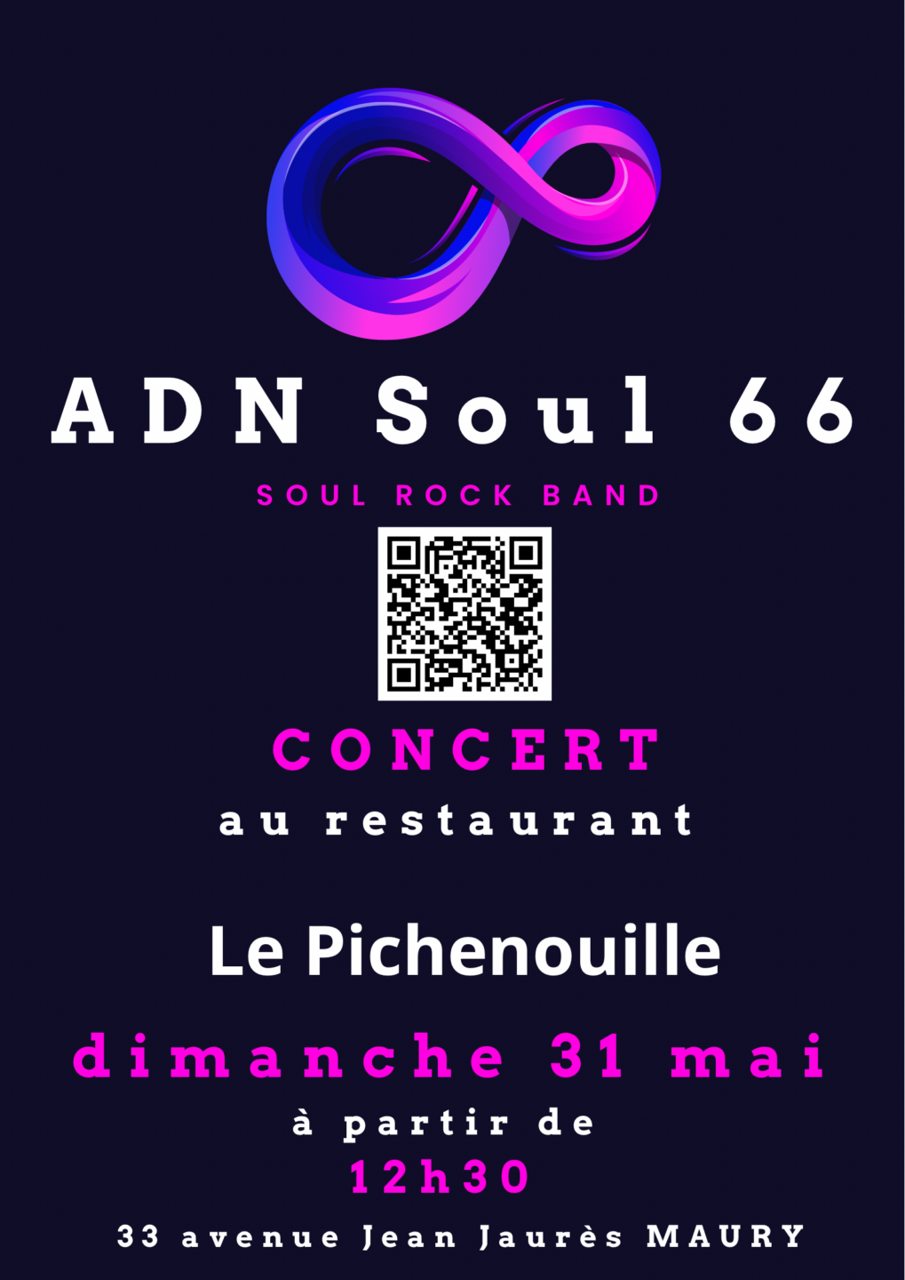 REPAS FETE DES MERES ET ANIMATION MUSICALE AU PICHENOUILLE MAURY  Maury