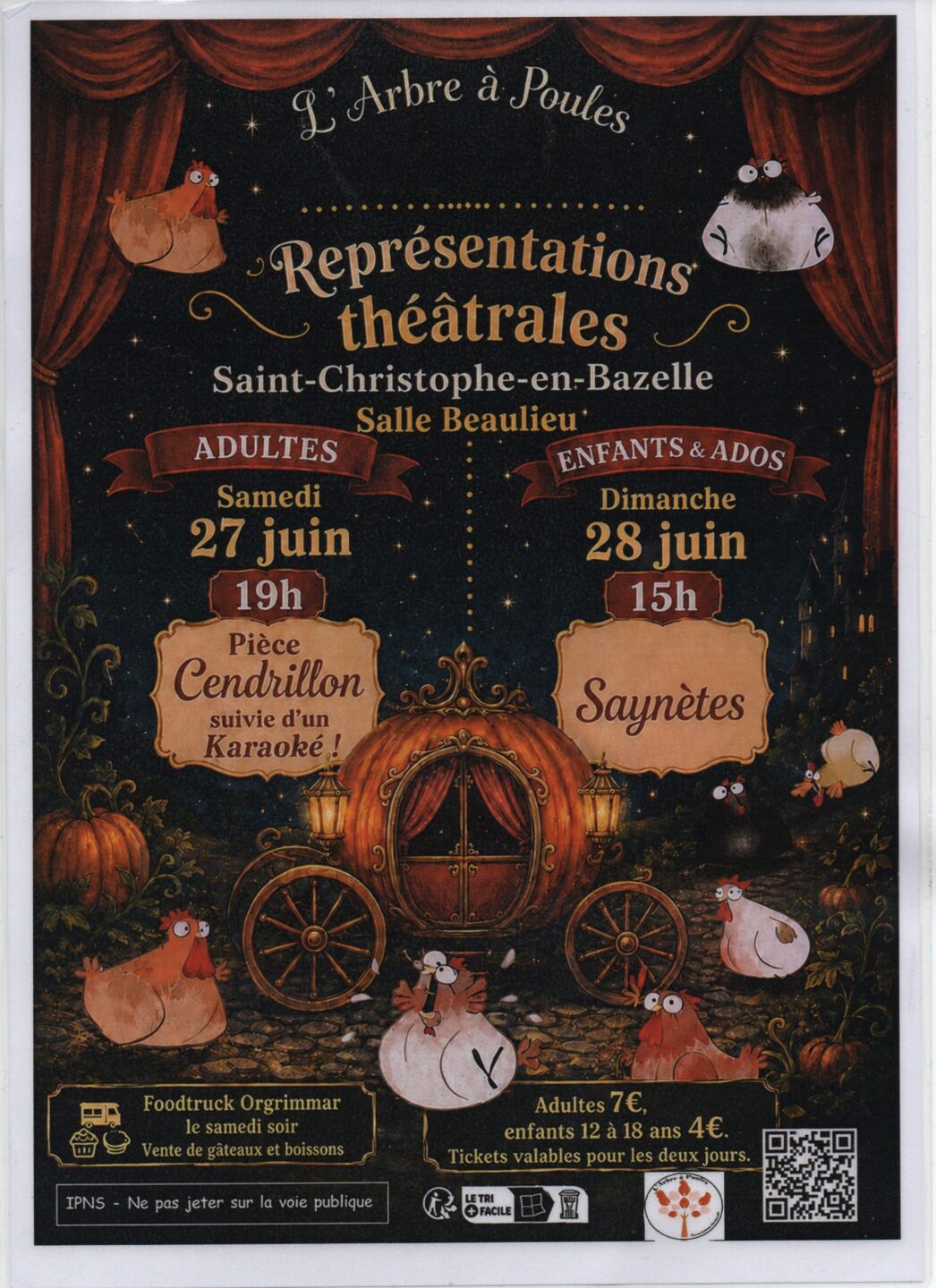 Représentations théâtrales Saint-Christophe-en-Bazelle