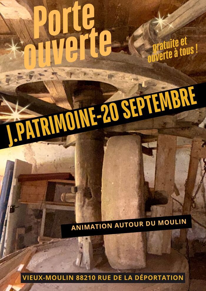 Restauration et remise en route d’un moulin à huile et son pressoir datés du XVIIIème siècle, Mairie, Vieux-Moulin
