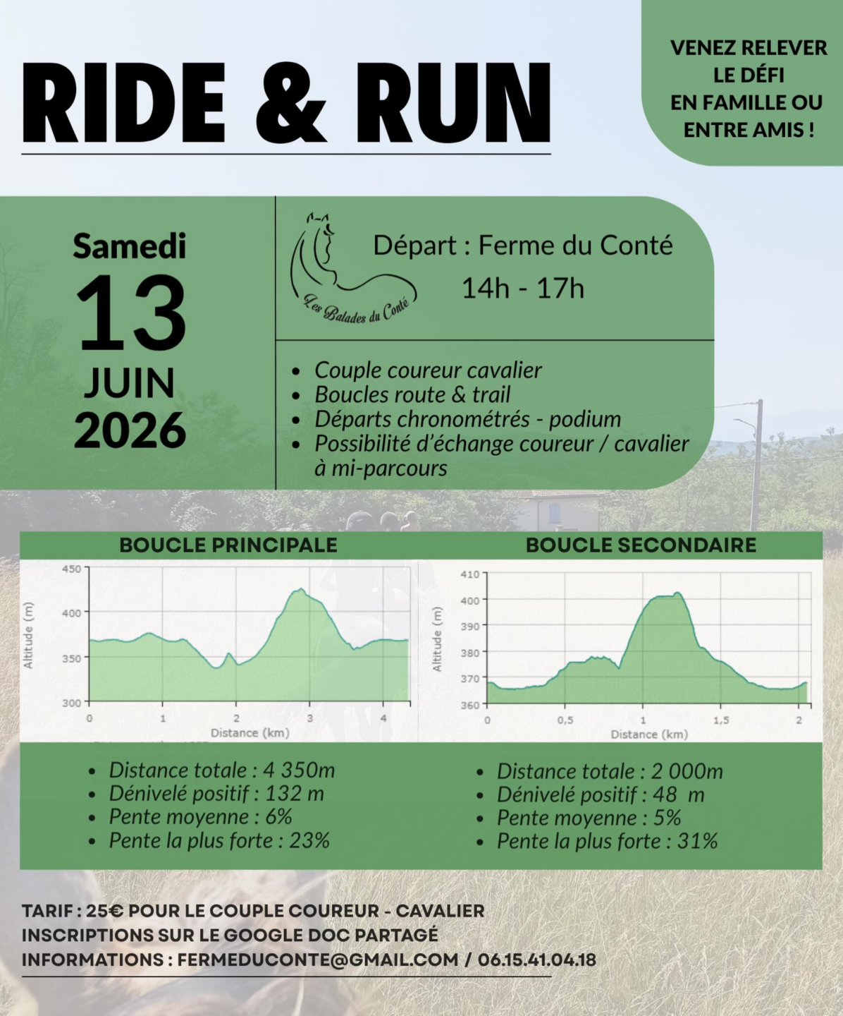 RIDE & RUN FERME DU CONTÉ Saint-Michel