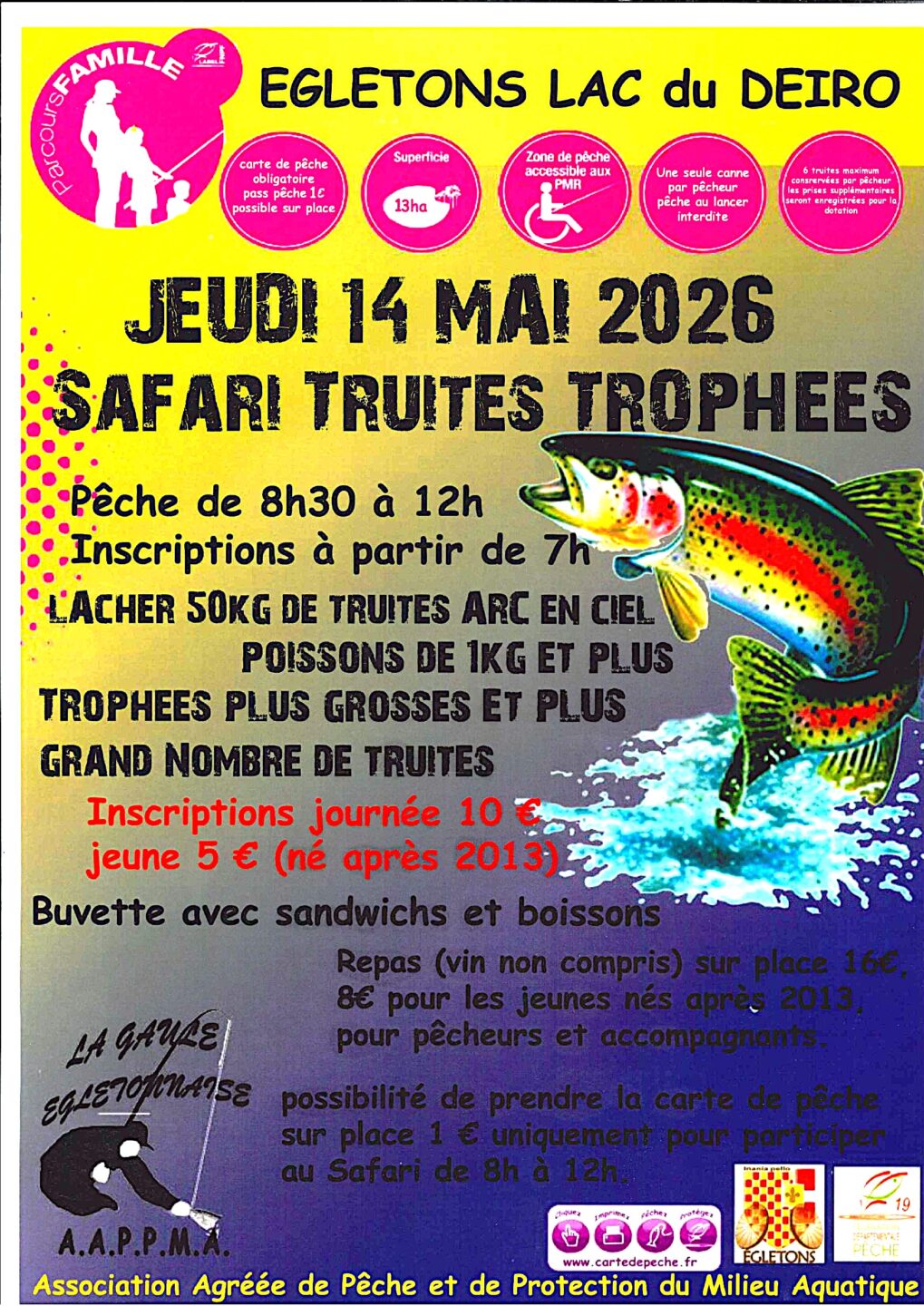 Safari truites trophées  Égletons
