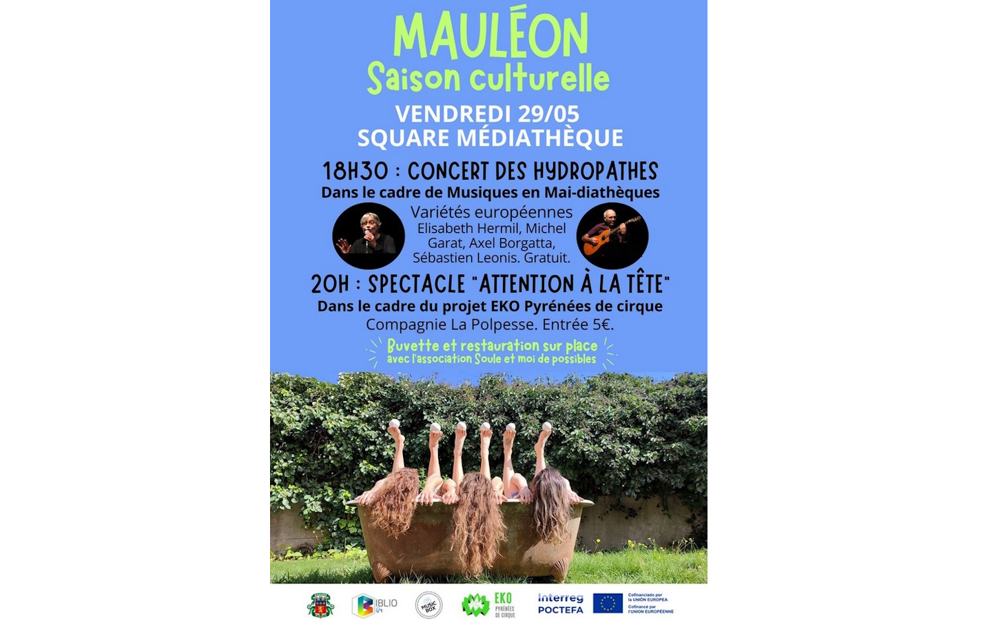 Saison culturelle concert 14 rue des frères Barrenne Mauléon-Licharre 2026-05-29