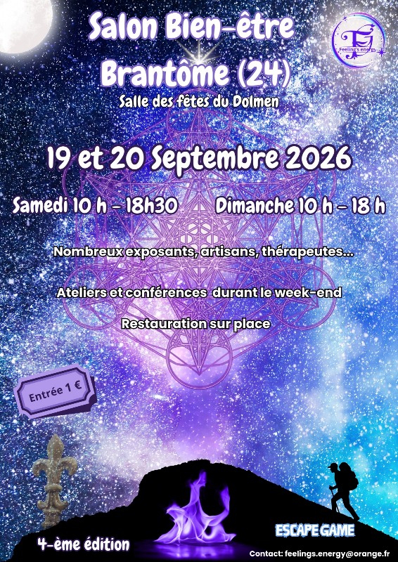 Salon bien-être Salle des fêtes Brantôme en Périgord