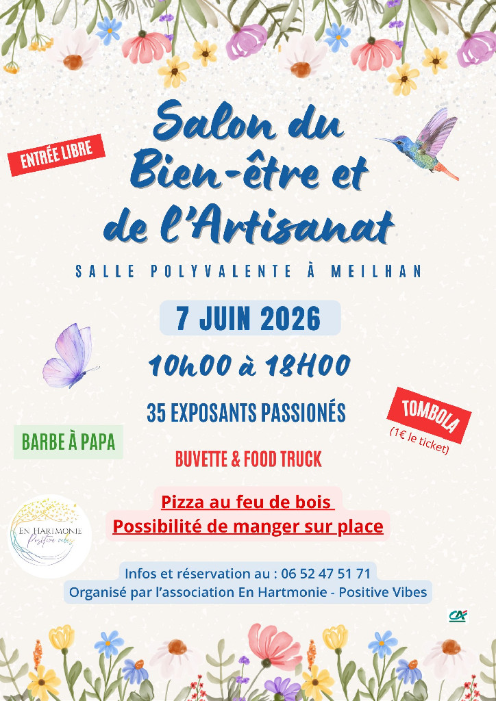 Salon du bien être et de l'artisanat Meilhan 2026-06-07