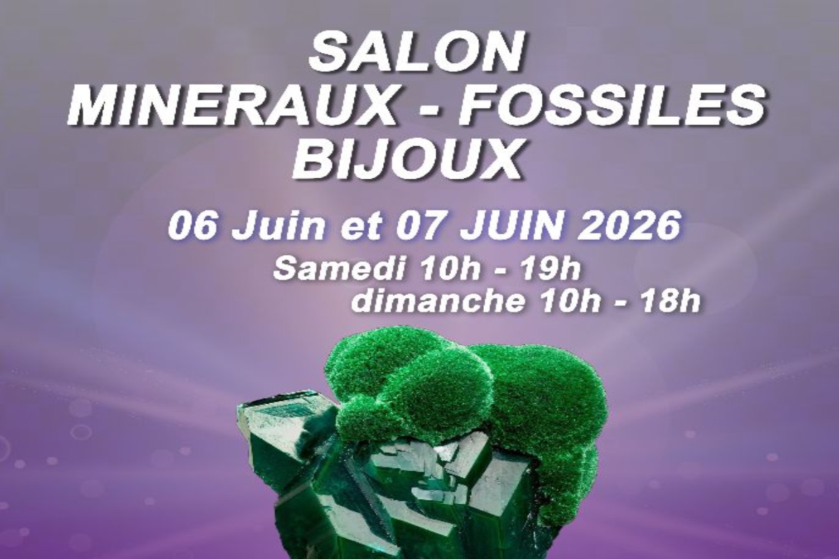 Salon minéraux fossiles Salle René Coicaud Bergerac