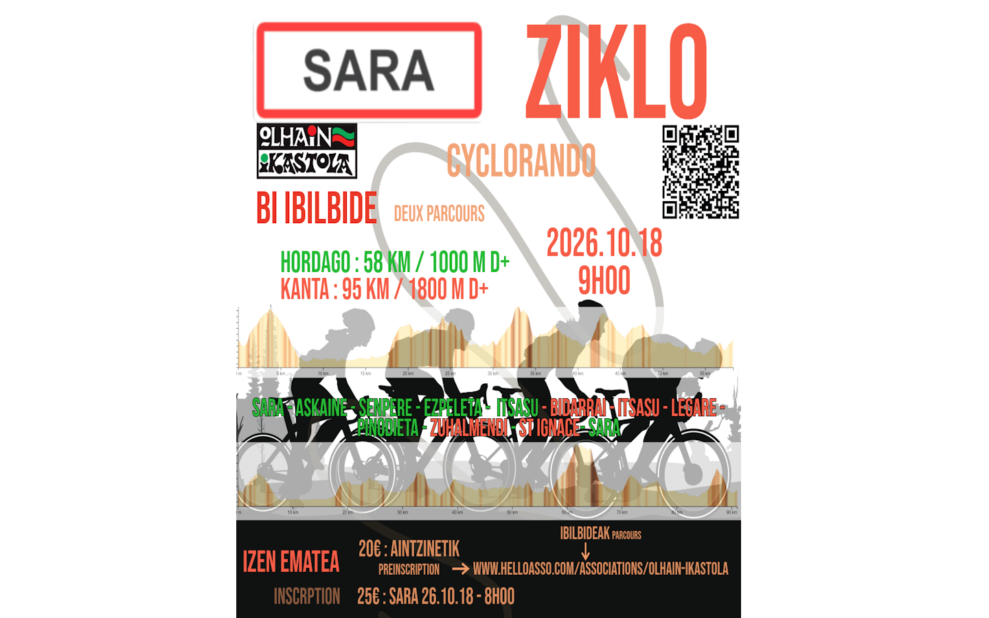 Sare Cyclorando Argi bidea Sare 2026-10-18