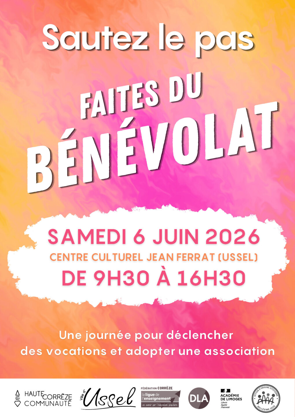 Sautez le pas faites du bénévolat  Ussel