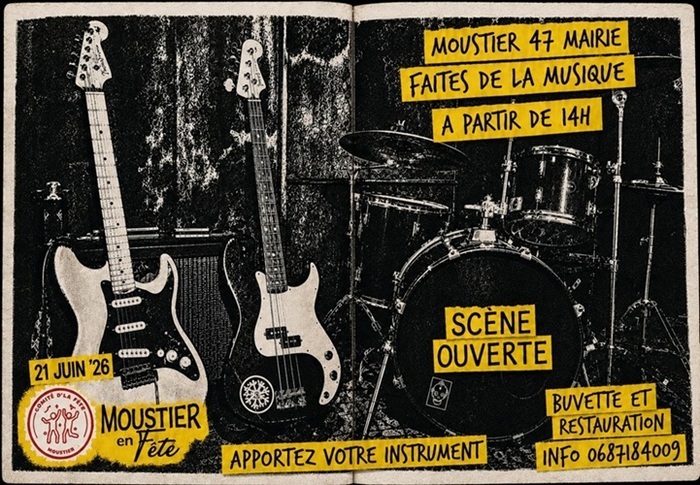 Scène ouverte : Faites de la musique ! Commune de Moustier Croix de Moustier