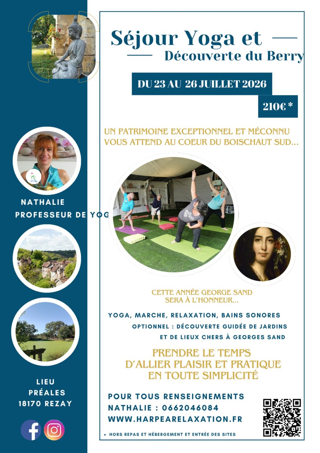 Séjour yoga et découverte du Berry Rezay