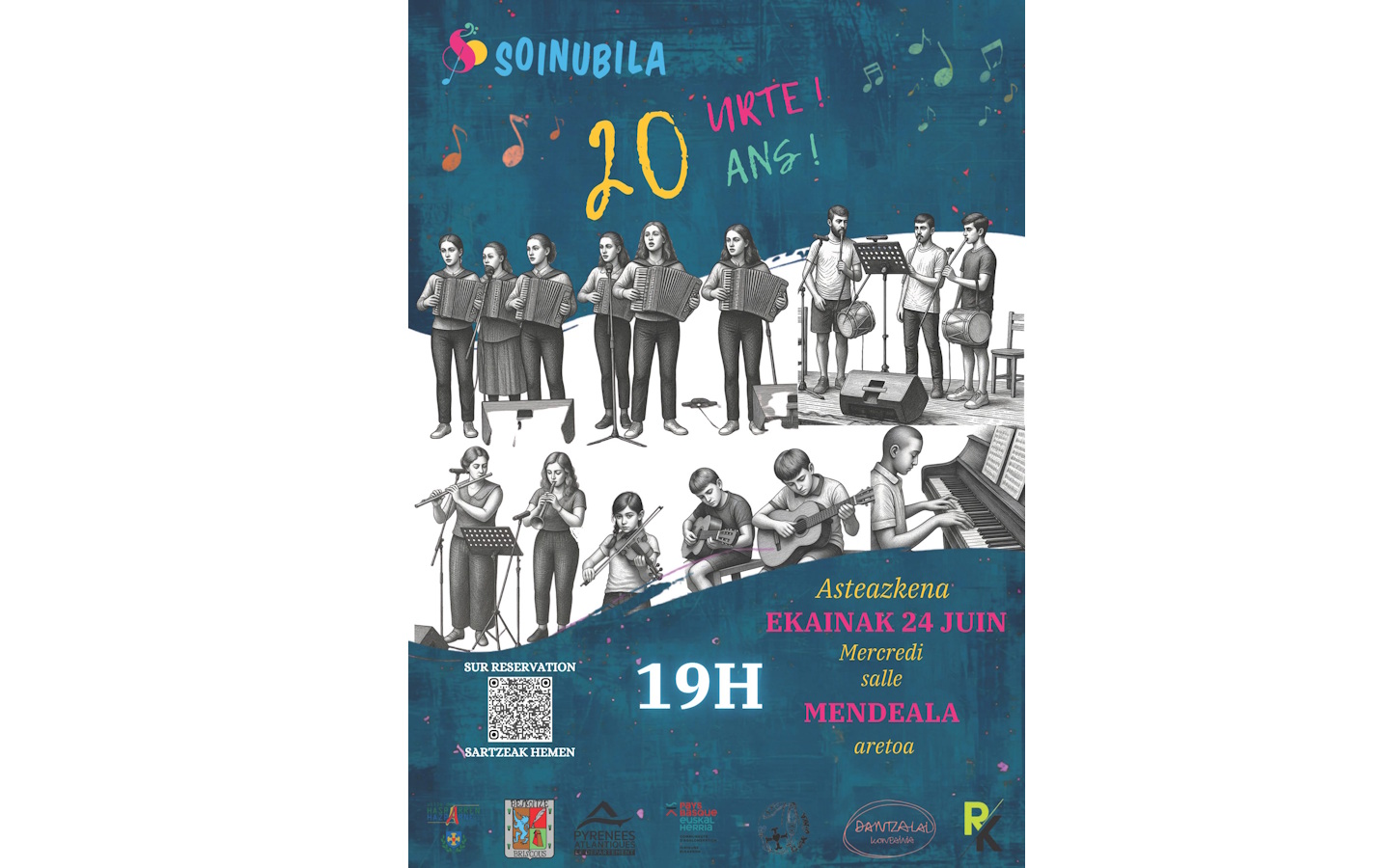 Soinubila fête ses 20 ans ! Hasparren