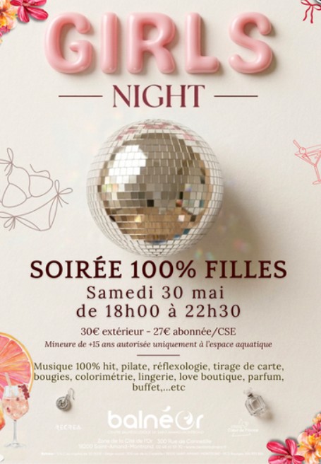 Soirée 100% filles 300 Rue de Cannetille Saint-Amand-Montrond 2026-05-30