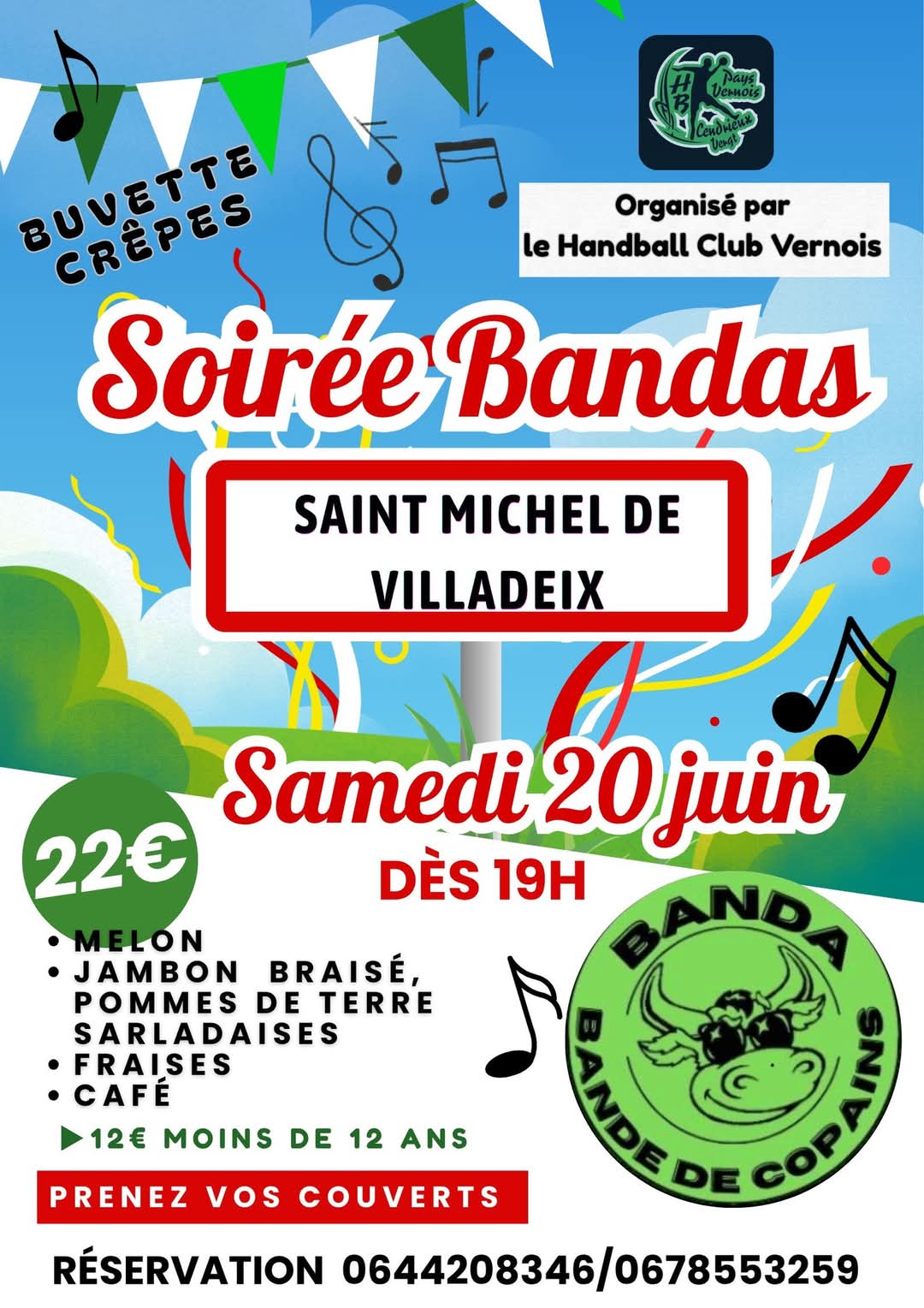 Soirée Bandas Saint-Michel-de-Villadeix 2026-06-20